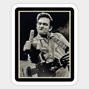 Vintage johnny cash Sticker